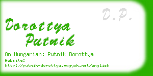 dorottya putnik business card